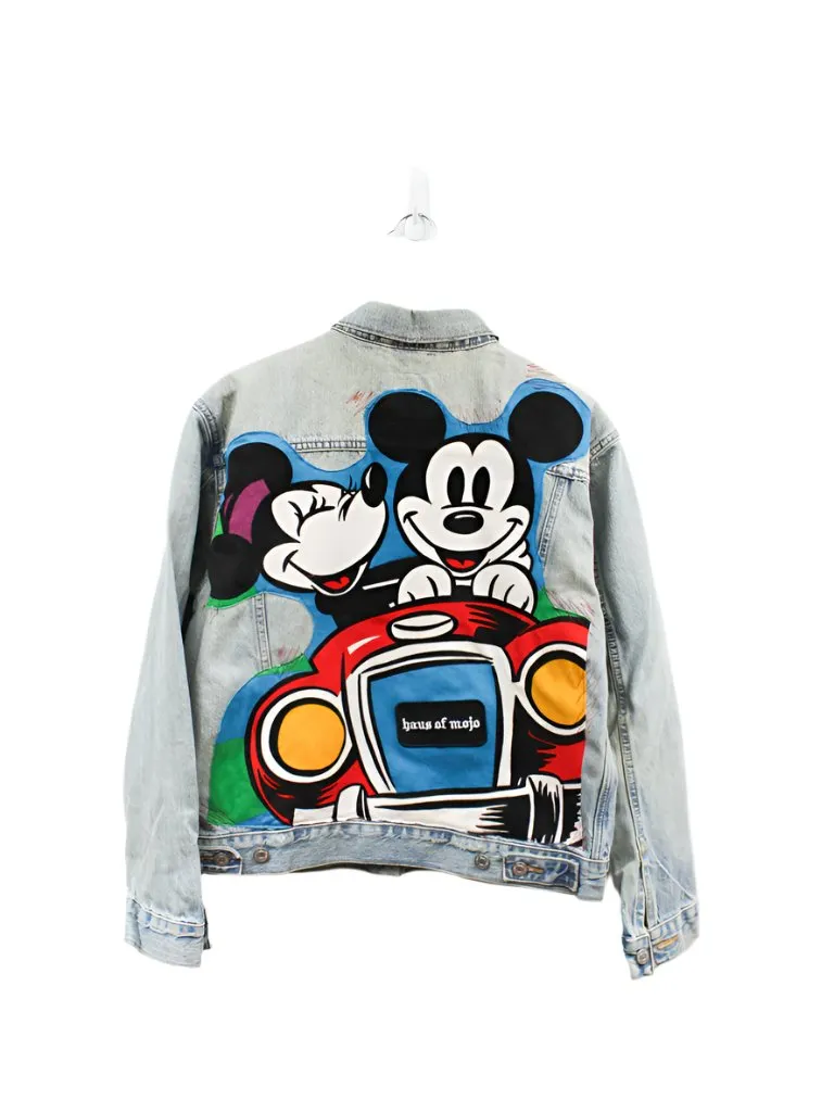 Z - Haus Of Mojo Mickey & Minnie Mouse Reworked Denim Jacket sold by HG Vintage product image thumbnail 4