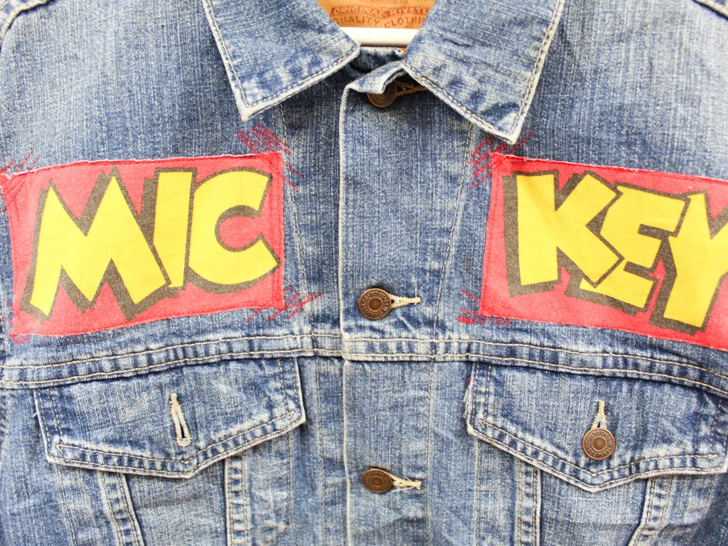 Z - Haus Of Mojo Mickey Mouse Reworked Denim Jacket sold by HG Vintage product image thumbnail 2