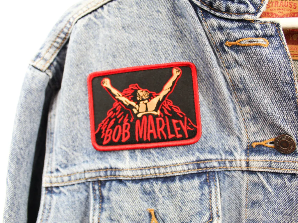 Z - Haus Of Mojo Bob Marley Reworked Denim Jacket sold by HG Vintage product image thumbnail 2