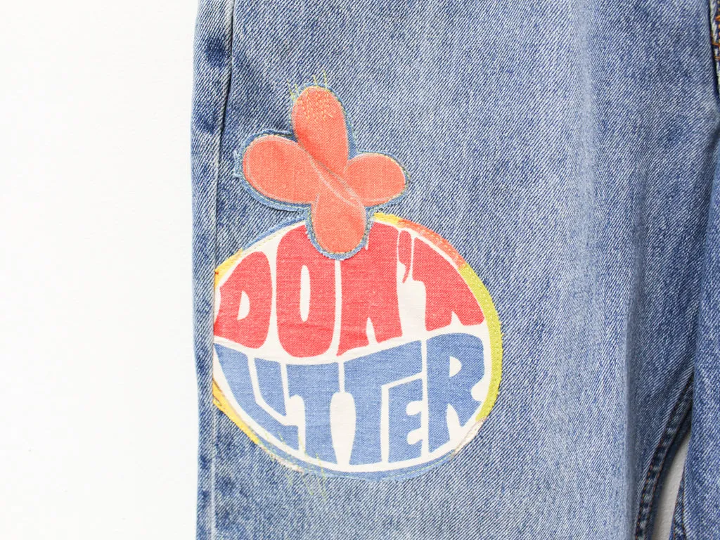 Z - Haus Of Mojo Don't Litter/Pepsi Levi's 550 Reworked Jeans sold by HG Vintage product image thumbnail 2