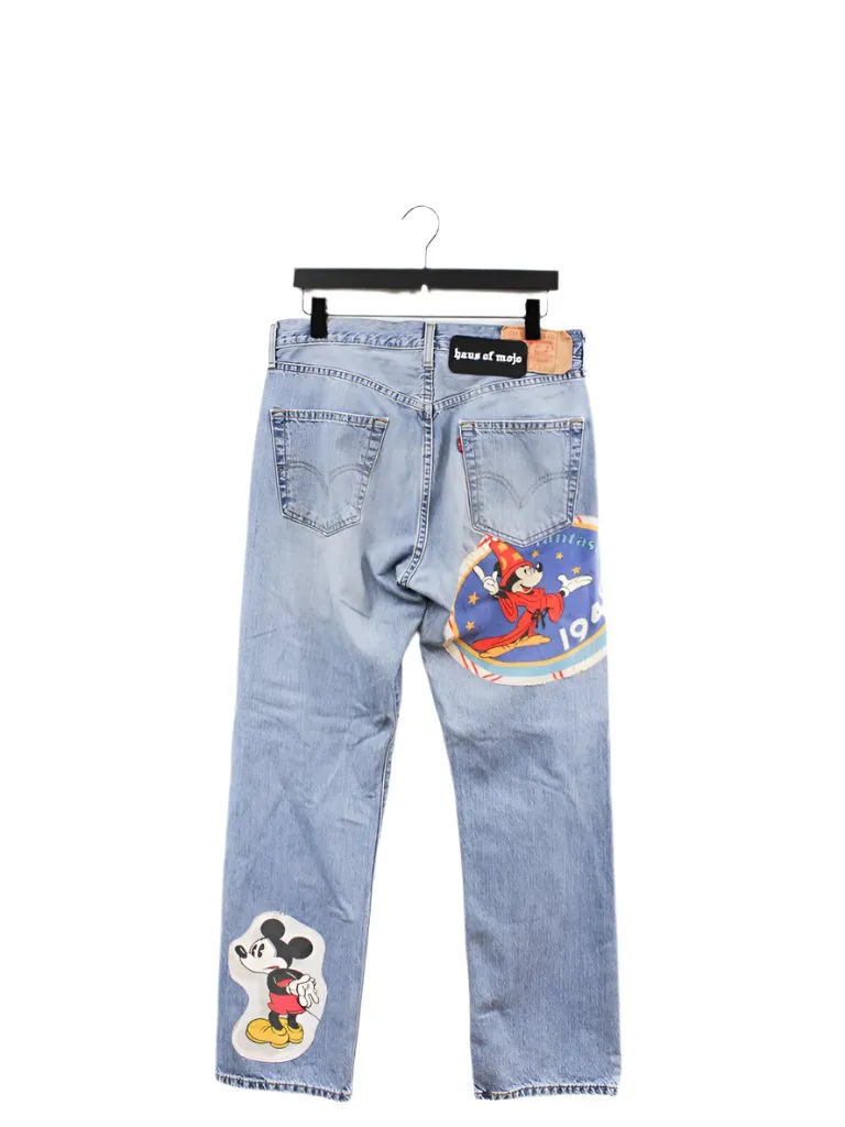 Z - Haus Of Mojo Cool Mickey Levi's 501 Reworked Jeans sold by HG Vintage product image thumbnail 5