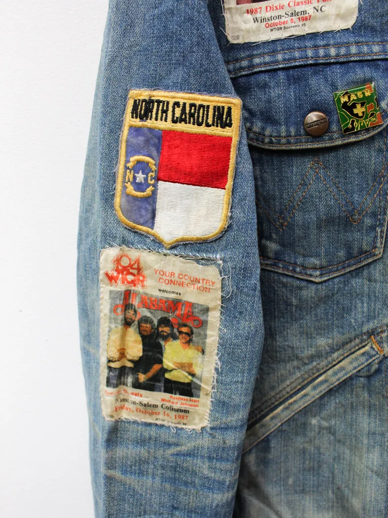 Z - Haus Of Mojo Eagles & AC/DC Wrangler Reworked Denim Jacket sold by HG Vintage product image thumbnail 2