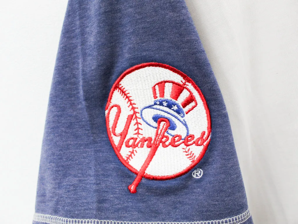 Z- Vintage Yankees MLB Starter Embroidered Script Henley Tee sold by HG Vintage product image thumbnail 3