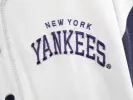 Z- Vintage Yankees MLB Starter Embroidered Script Henley Tee sold by HG Vintage