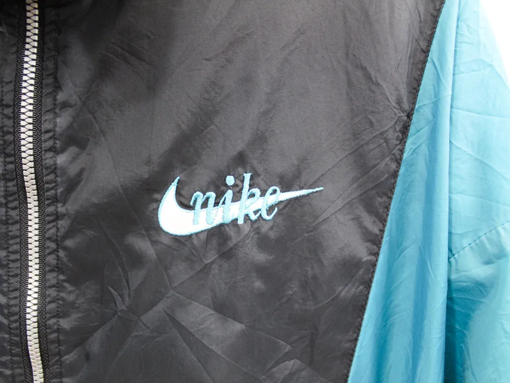 Z- Vintage 90s Nike Nylon Windbreaker Black/Teal sold by HG Vintage product image thumbnail 2