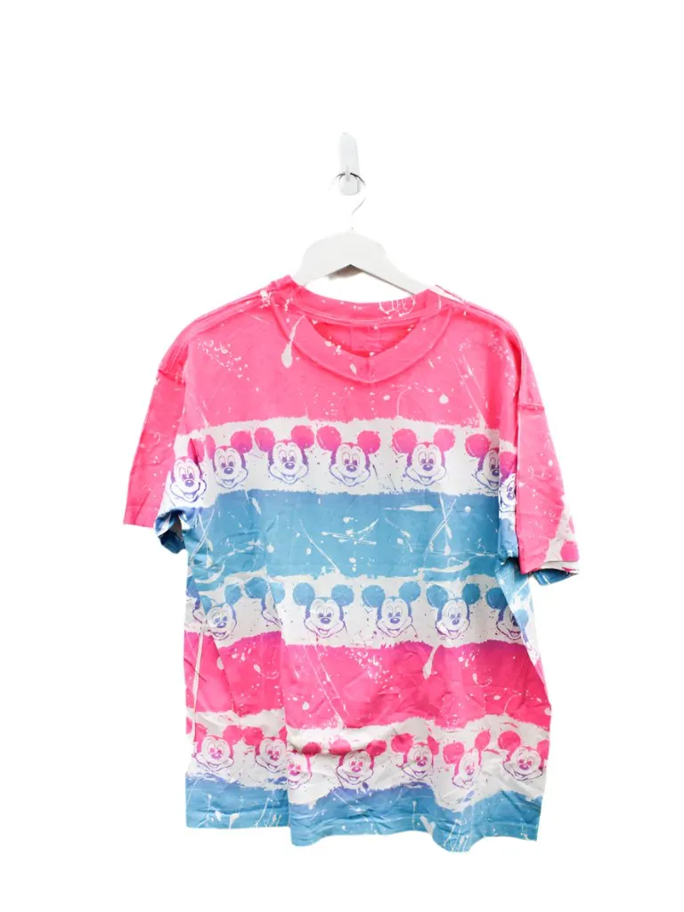 Z- Vintage Disney Mickey Mouse & Paint Splatter All Over Print Single Stitch Tee sold by HG Vintage product image thumbnail 4