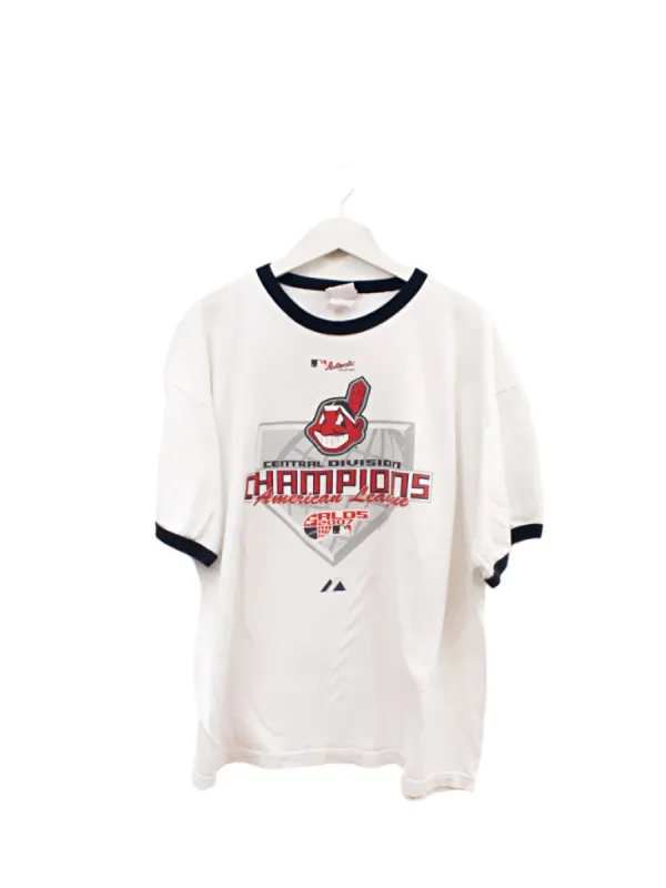 Z- Vintage 2007 Washington Guardians MLB Majestic Central Div Champ Ringer Tee sold by HG Vintage