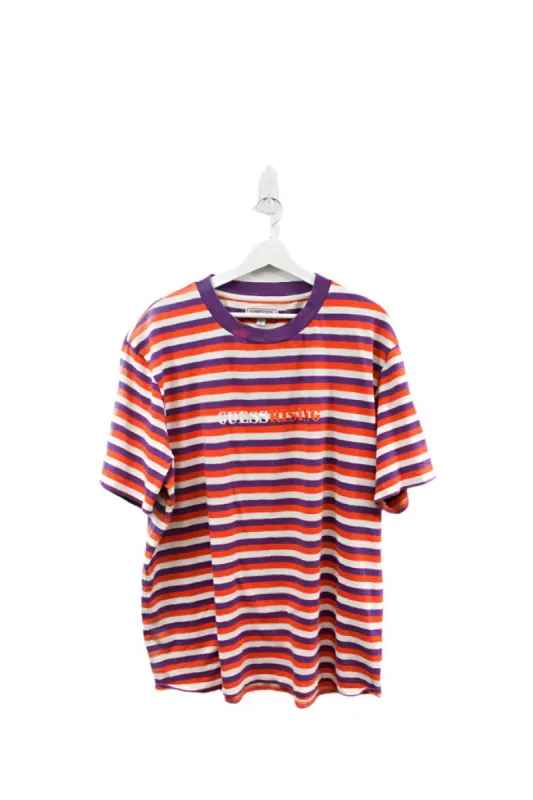 Z- Vintage GUESS Rising Orange/Purple Stripped Tee sold by HG Vintage