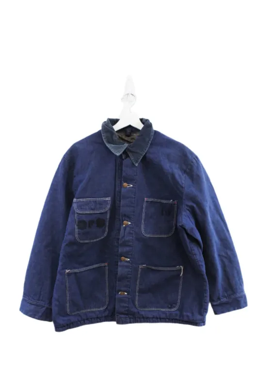 Z- Vintage Wrangler Made In USA Lined Denim Chore Jacket Chest Stamp sold by HG Vintage