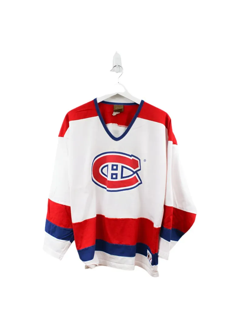 Z- Vintage Canadiens NHL Nutmeg Patrick Roy Jersey Style Tee sold by HG Vintage