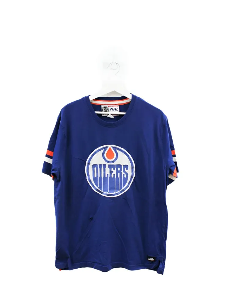 Z- Vintage Oilers NHL Emb Logo Jersey Style Tee sold by HG Vintage
