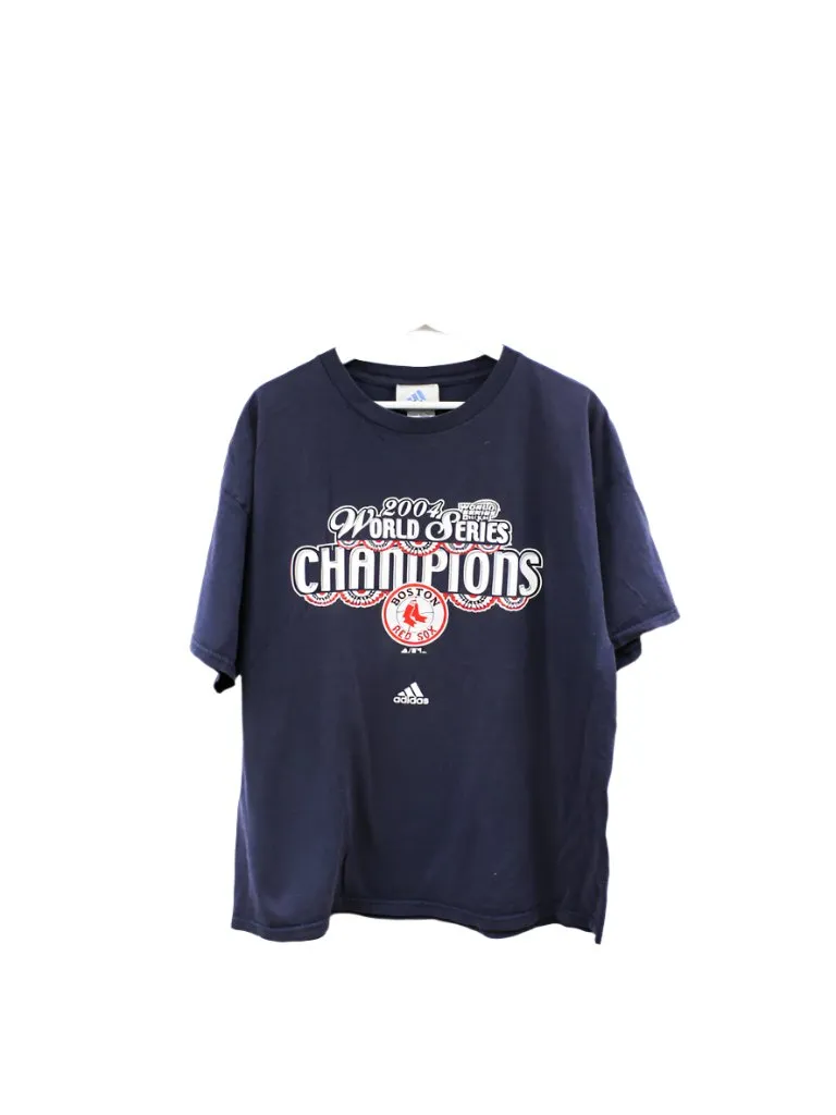Z- Vintage 2004 Red Sox MLB Adidas World Series Champ Tee sold by HG Vintage