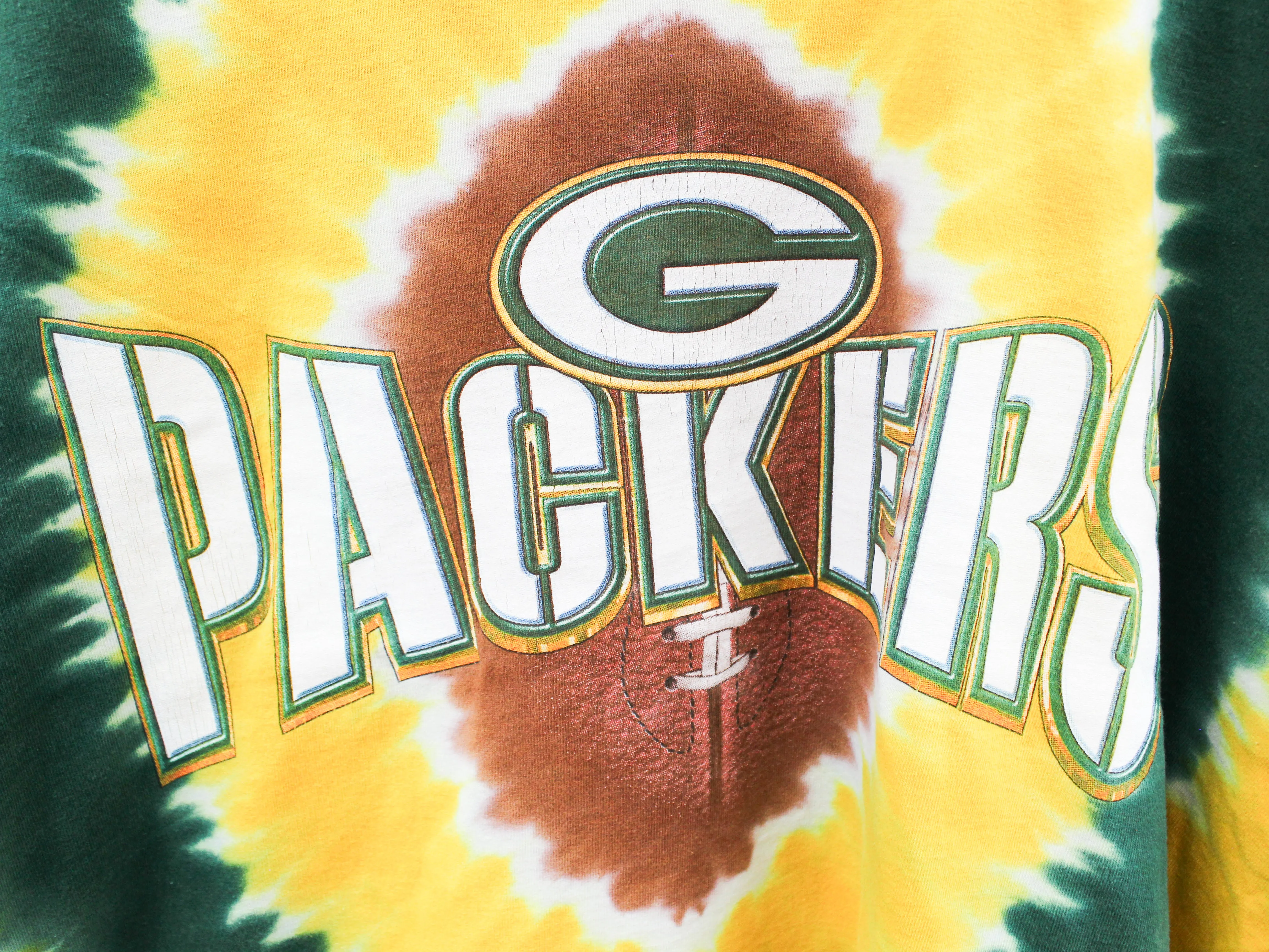 Z- Vintage Packers NFL Liquid Blue Tie Dye Tee sold by HG Vintage product image thumbnail 2