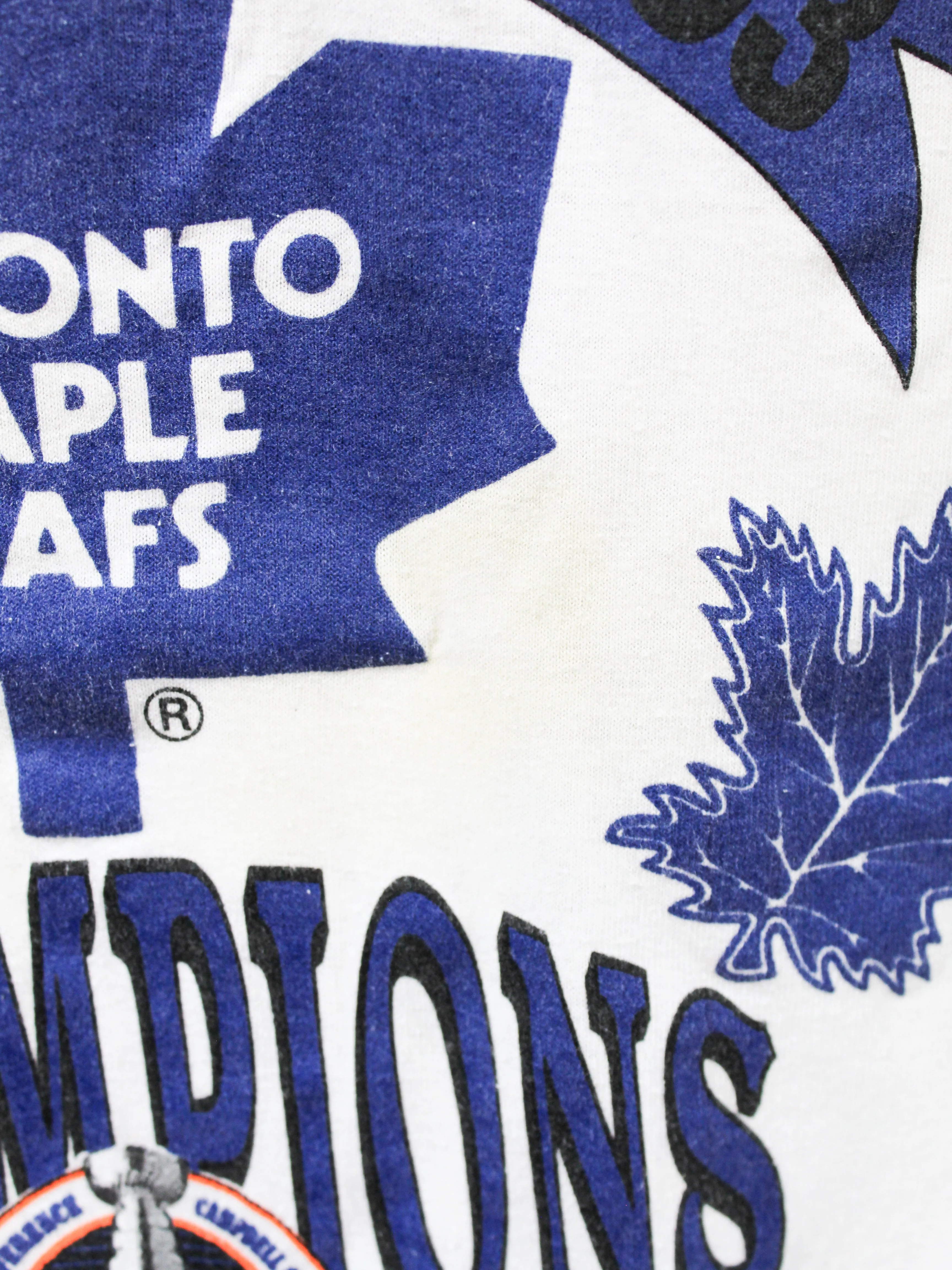 Z- Vintage 1993 Maple Leafs NHL Text & Logo Single Stitch Tee sold by HG Vintage product image thumbnail 3