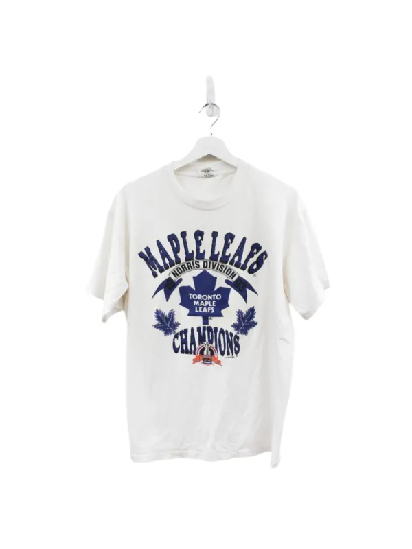 Z- Vintage 1993 Maple Leafs NHL Text & Logo Single Stitch Tee sold by HG Vintage