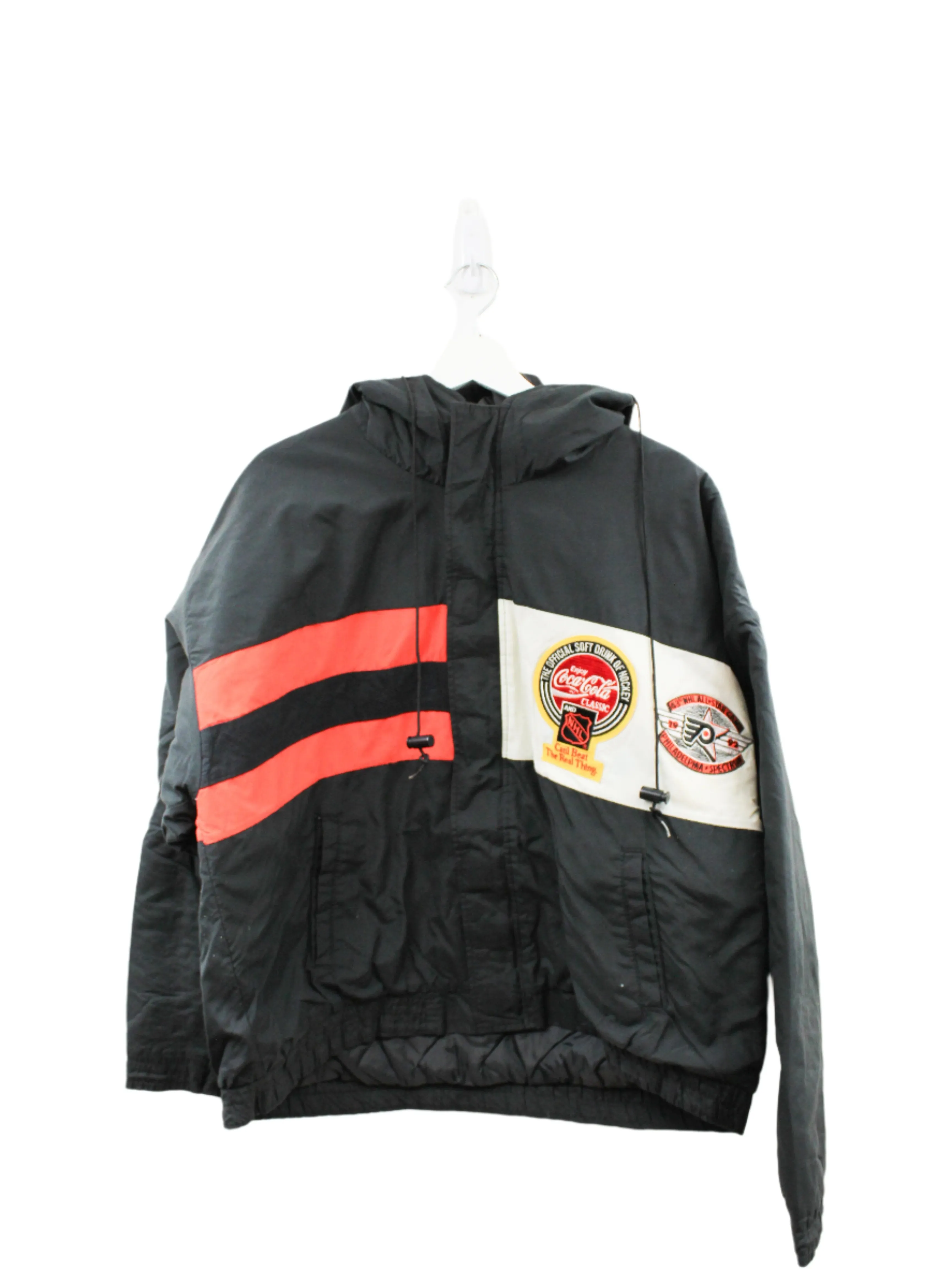 Z- Vintage 1992 Cocal Cola Flyers NHL All Star Game Chalk Line Winter Jacket sold by HG Vintage