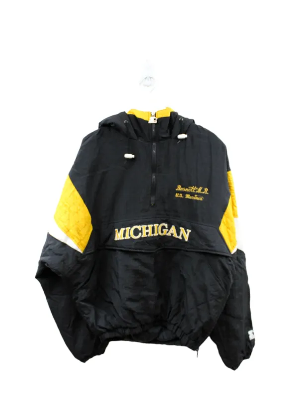 Vintage Starter University Of Michigan Wolverines Anorak