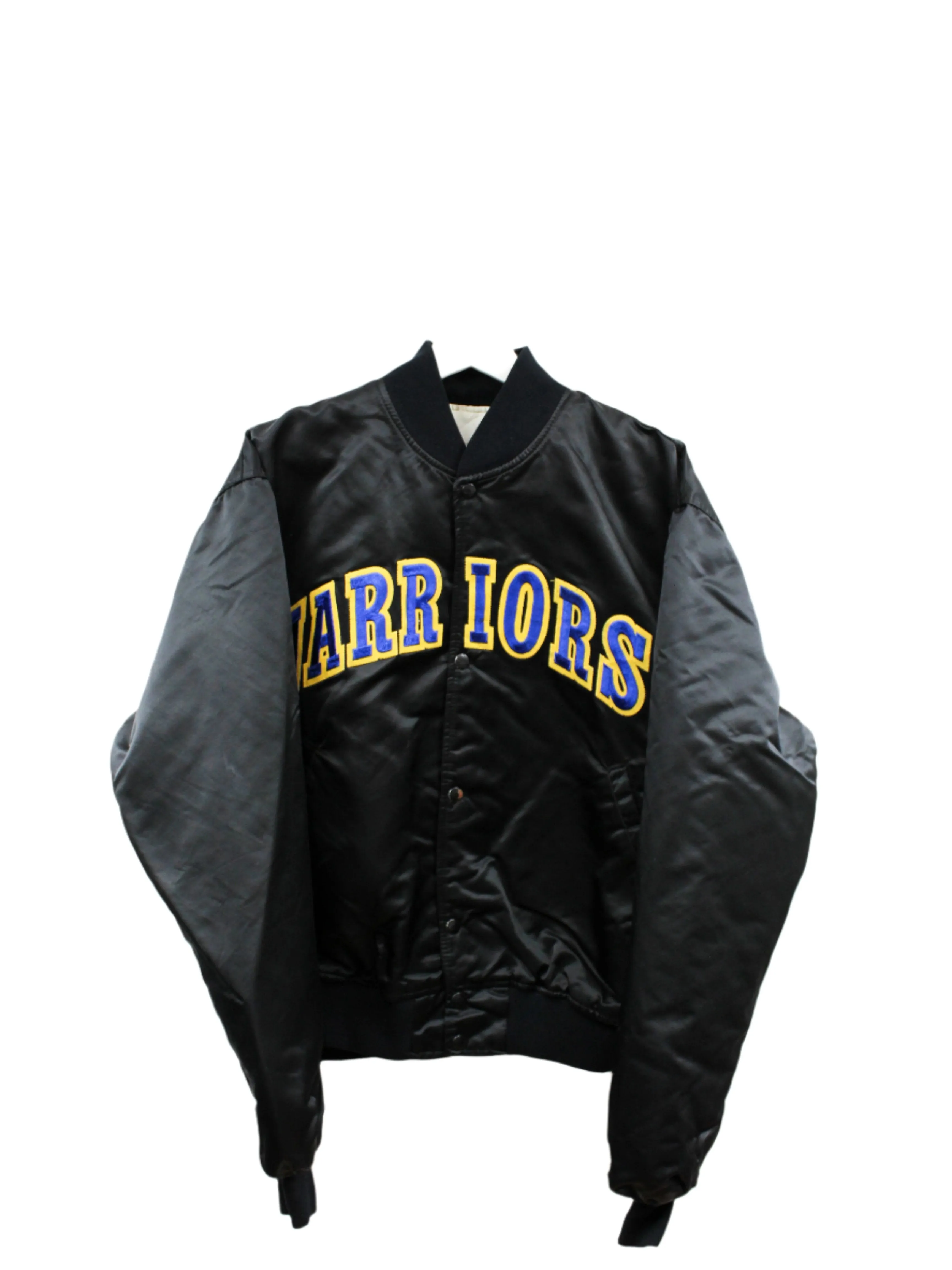 Z- Vintage Warriors NBA Starter Satin Bomber Jacket sold by HG Vintage
