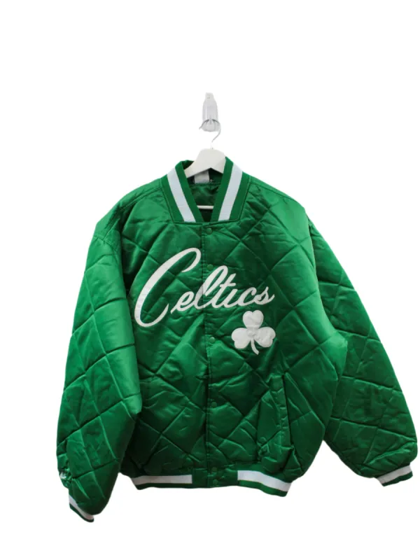 Z- Vintage Celtics NBA Majestic Winter Bomber Jacket sold by HG Vintage
