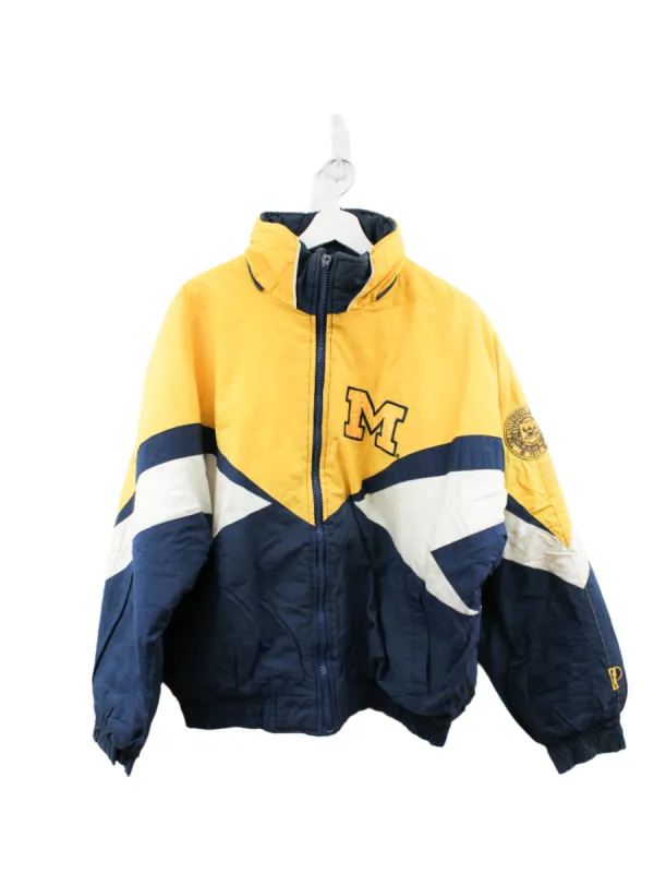 Z- Vintage University Of Michigan Pro Player Zip Up Winter Jacket sold by HG Vintage