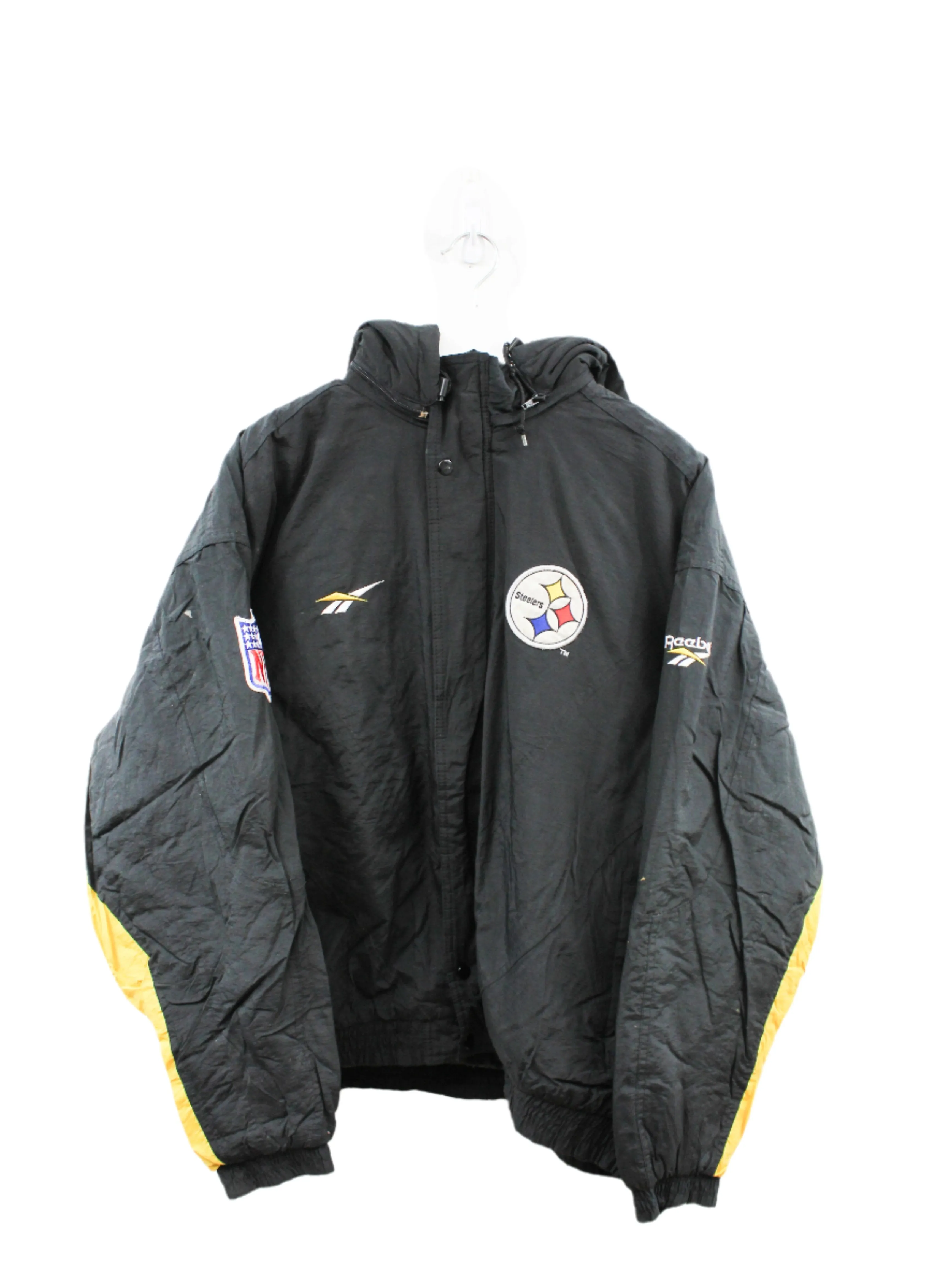 Z- Vintage Steelers NFL Reebok Hooded Winter Jacket sold by HG Vintage