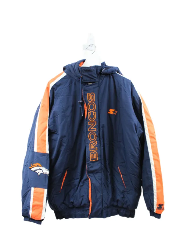 Z- Vintage Broncos NFL Starter Hooded Winter Jacket sold by HG Vintage
