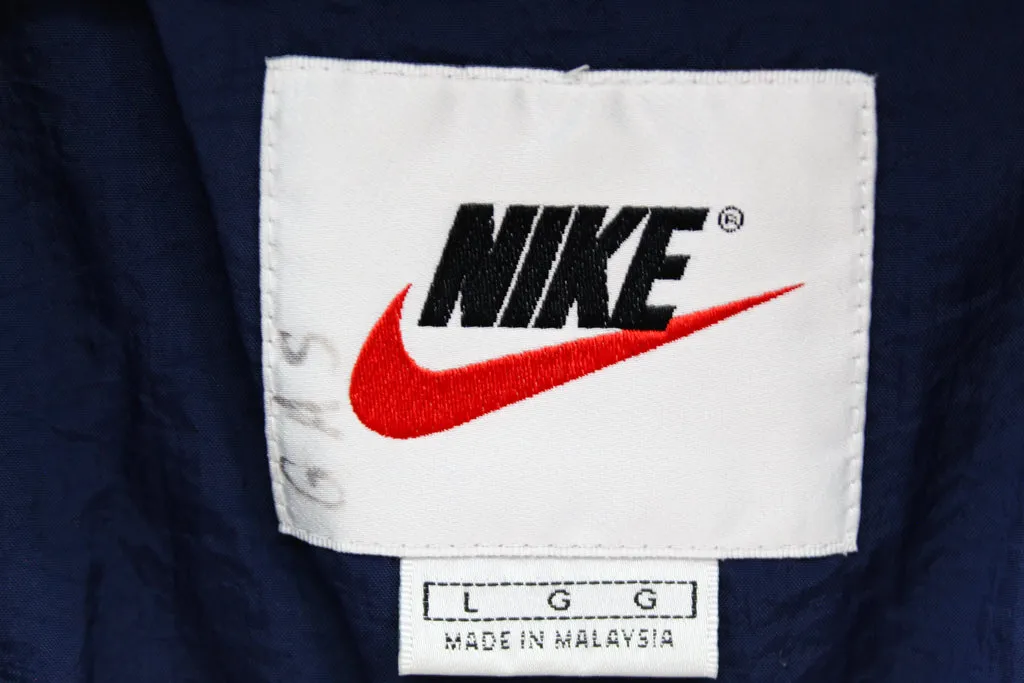 Z - Vintage 90s Nike Nylon Windbreaker Green/Navy sold by HG Vintage product image thumbnail 3