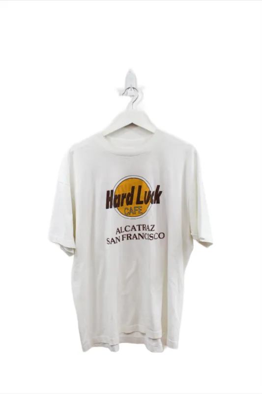 X - Vintage Single Stitch Hard Luck Cafe Alcatraz San Francisco Tee sold by HG Vintage