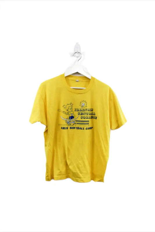 X - Vintage Single Stitch Illinois Central College Girls Softball Camp tee sold by HG Vintage