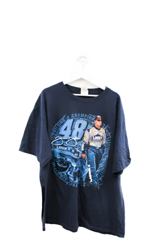 Z - Vintage 2003 Chase Athletics Nascar Jimmy Johnson #48 Champions Picture Tee sold by HG Vintage