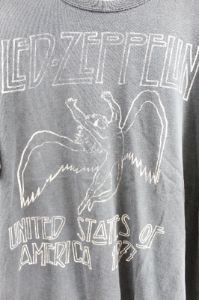 Vintage 2000s Led Zeppelin 1977 Tour Reprint Tee Anvil Tag sold by HG Vintage