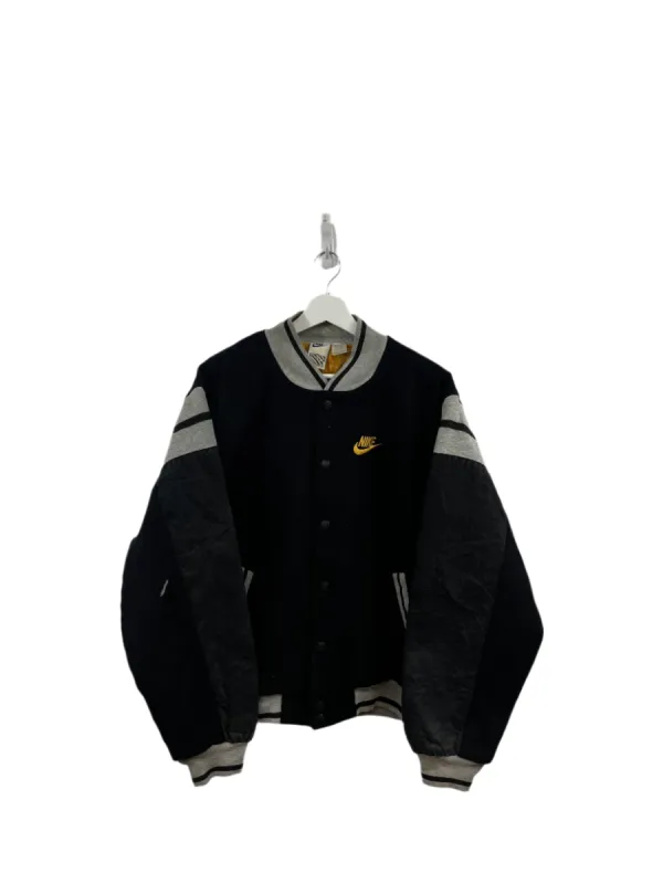 Z- Vintage 90s Nike Embroidered Swoosh Varsity Jacket sold by HG Vintage