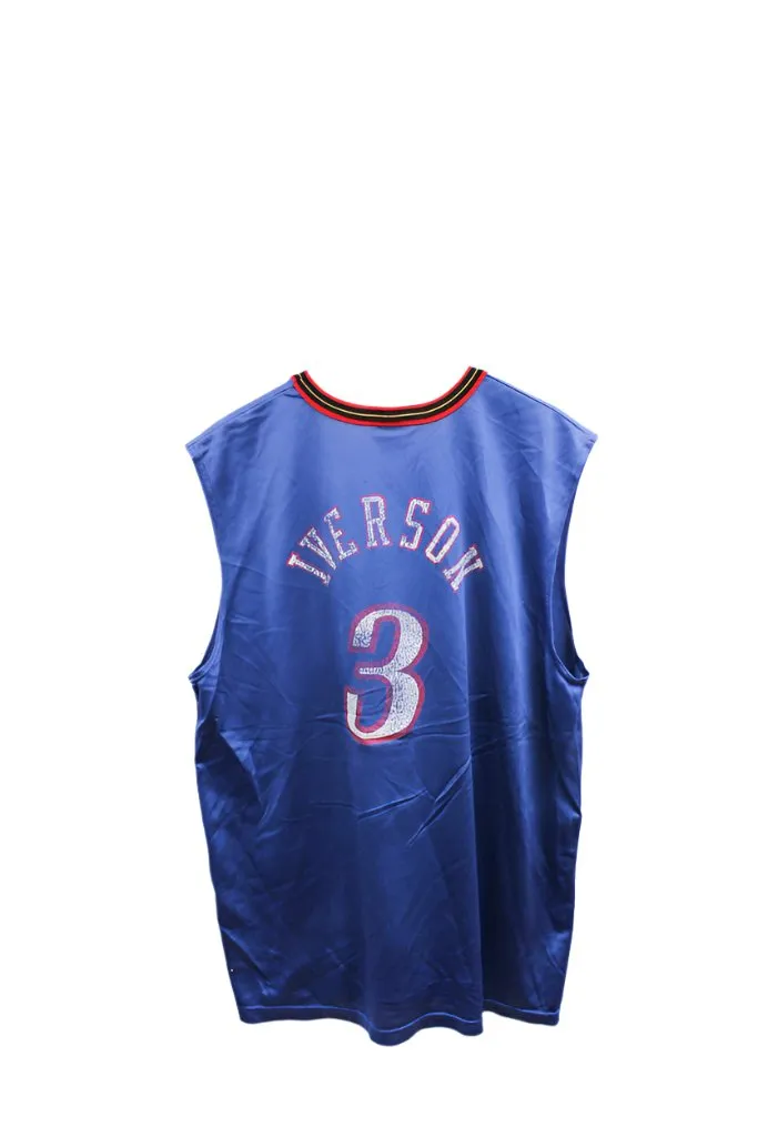 Z- Vintage Philadelphia 76ers Allen Iverson NBA Champion Jersey L sold by HG Vintage product image thumbnail 5