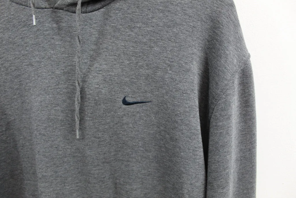 Z- Vintage Nike Chest Mini Swoosh Embroidered Dark Grey Hoodie sold by HG Vintage product image thumbnail 2