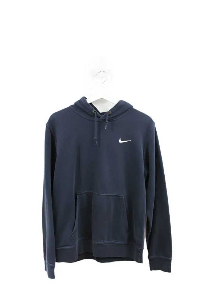 Z- Vintage 90s Nike Mini Swoosh Embroidered Navy Hoodie sold by HG Vintage