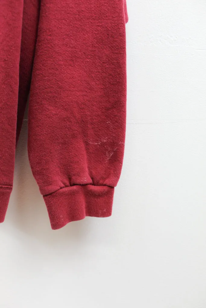 Z- Vintage 90s Nike Made In USA Mini Swoosh Embroidered Maroon Hoodie sold by HG Vintage product image thumbnail 5