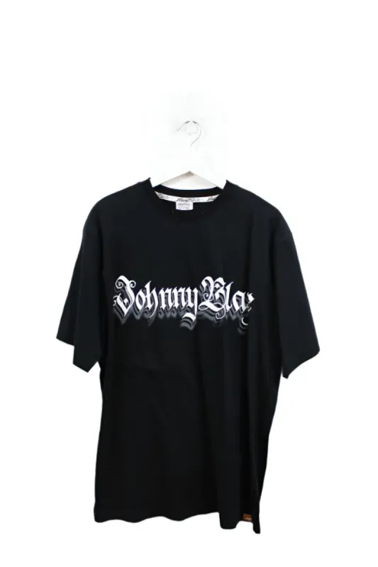 Z- Vintage 90s Johnny Blaze Deadstock Sample Text Tee sold by HG Vintage