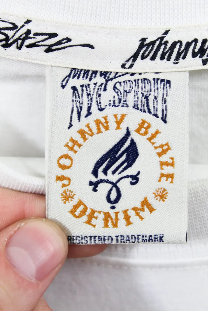 Z- Vintage 90s Johnny Blaze Deadstock Sample Skull & Text Tee sold by HG Vintage product image thumbnail 4