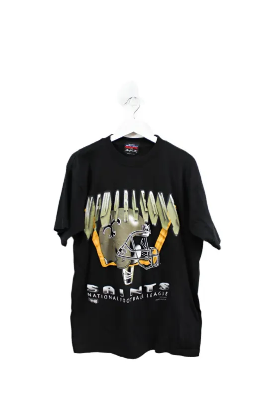 Z- Vintage 1993 New Orleans Saints NFL Magic Johnson Single Stitch Tee sold by HG Vintage