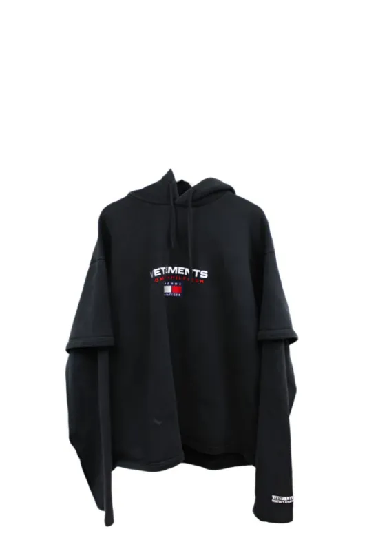 Z- Vetements Tommy Hilfiger S/S 2018 Double Sleeved Hoodie sold by HG Vintage