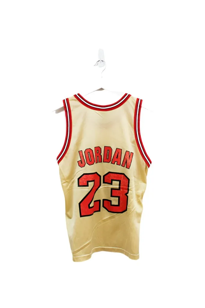 Z- Chicago Bulls Michael Jordan NBA Champion Jersey Gold sold by HG Vintage product image thumbnail 4