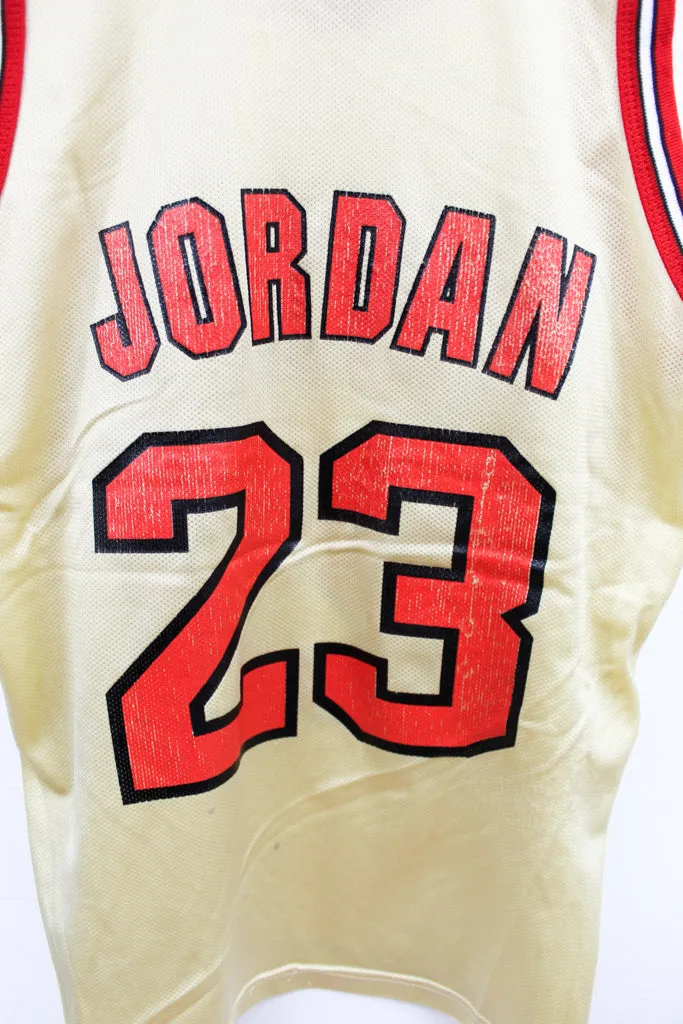Z- Chicago Bulls Michael Jordan NBA Champion Jersey Gold sold by HG Vintage product image thumbnail 5
