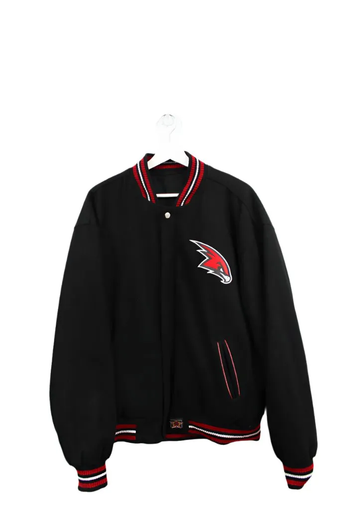 Z- Atlanta Hawk NBA Jeff Hamilton Reversible Bomber Jacket sold by HG Vintage