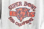 Z- Vintage Chicago Bears 1986 Super Bowl Champs NFL Starter Made In USA Single Stitch tee sold by HG Vintage