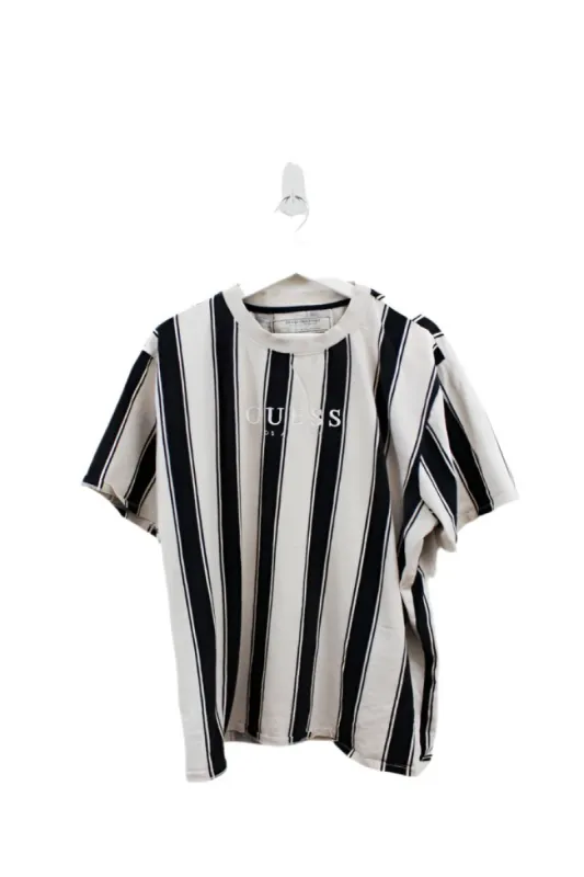 Z- GUESS Los Angeles Embroidered Text Tee Taupe/Black sold by HG Vintage