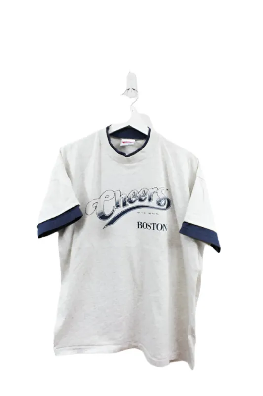 Z- Vintage 1993 Cheers Boston Double Sleeve Tee made by Cheers