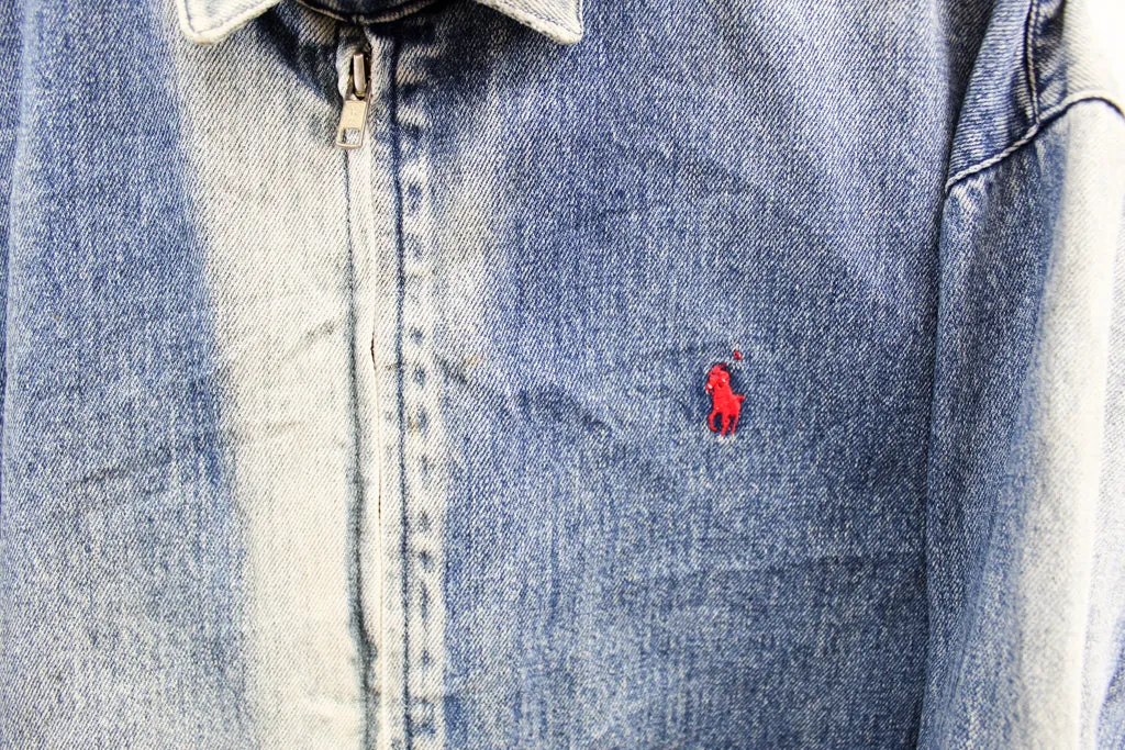 Z- Vintage Polo Ralph Lauren Zip Up Denim Bomber Jacket sold by HG Vintage product image thumbnail 2