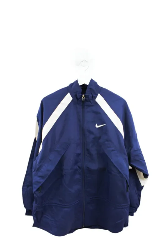 Z- Vintage 90s Nike Zip Up Windbreaker Jacket Navy sold by HG Vintage