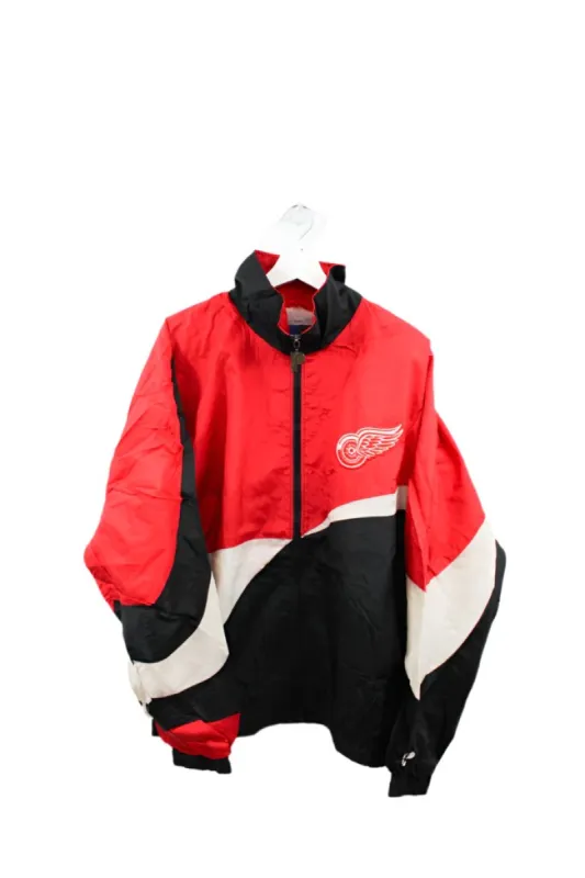 Z- Vintage Detroit Red Wings NHL Pro Player Windbreaker Jacket sold by HG Vintage