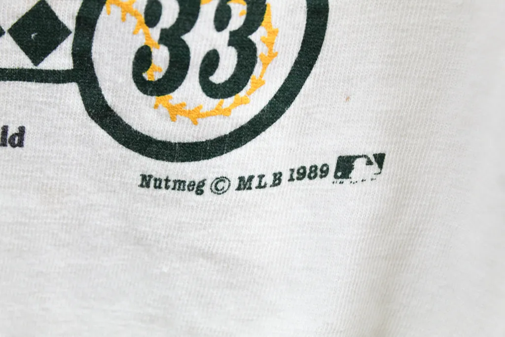 Z- Vintage 1989 Oakland Ace Canseco MLB Nutmeg Single Stitch Tee sold by HG Vintage product image thumbnail 3
